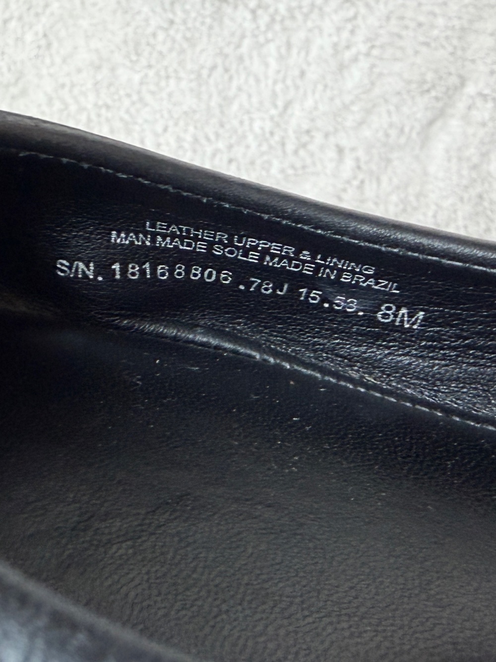 Tory Burch Black Leather Logo Flats with Gold Hardware Women Size 8 - Picture 9 of 9
